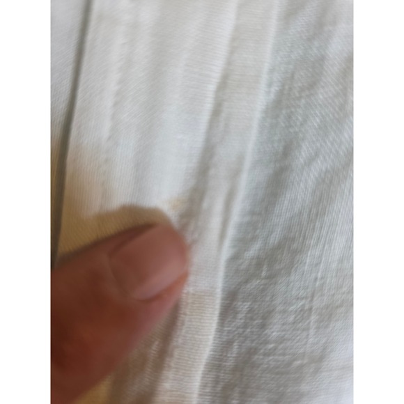 GAP Boyfriend Shirt 100% Linen White Long Sleeve Button Down 875983-03 Medium - Picture 6 of 10